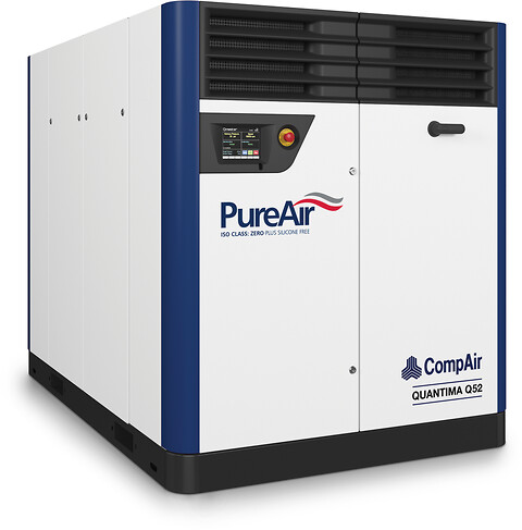 Oliefri centrifugalkompressor PureAir Quantima  Q52 fra CompAir - PureAir oliefri kompressor Q52 fra Granzow A/S