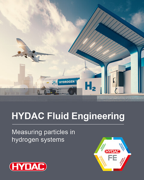 Smart HYDAC-teknologi for måling av partikler i hydrogensystemer! - Hydac, partikkelmåling, smart, hydrogen