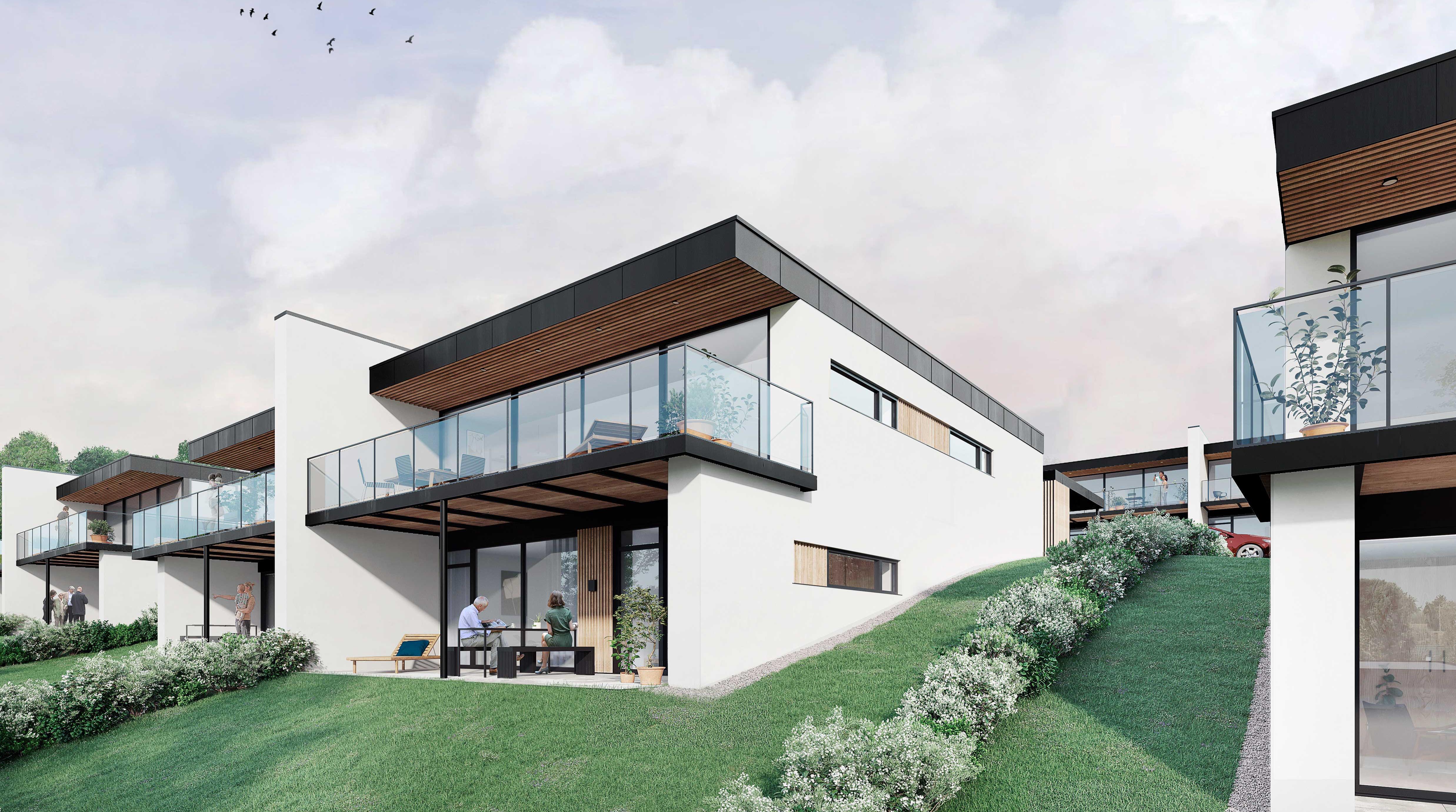 Grindsted-entreprenør bygger udsigtsvillaer i Vejle - Building DK