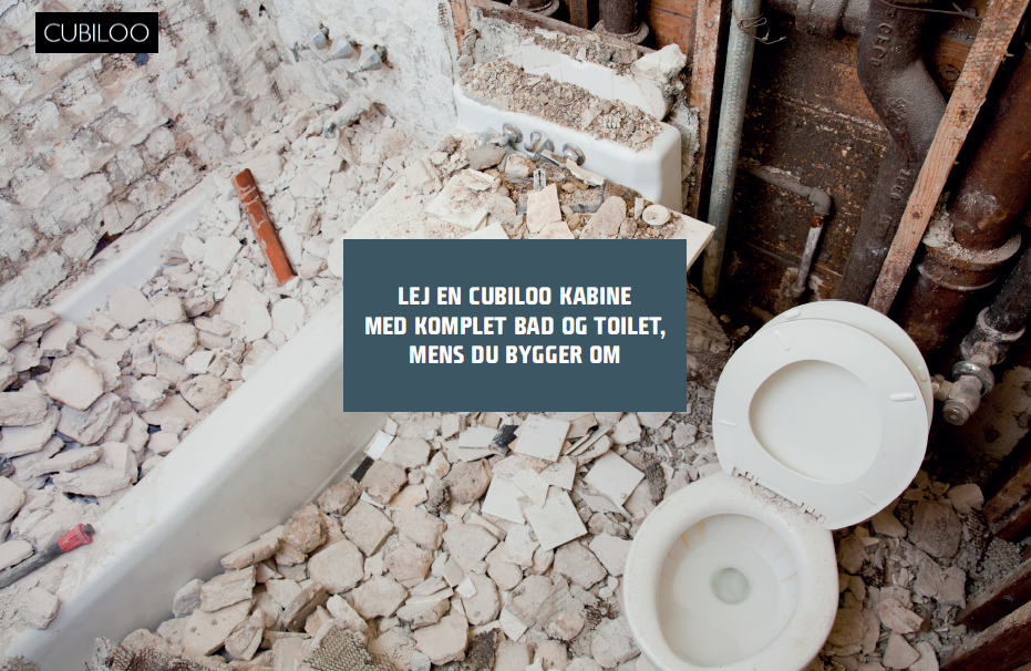 Lej komplet bad og toilet mens der bygges om building supply se Badeværelse 2 kvadratmeter