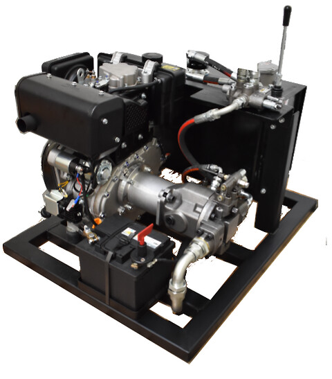 Hydraulisk pumpestation med variabel piston pumpe - Hydraulisk pumpstation
