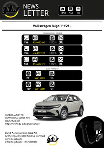 Volkswagen Taigo anhængertræk fast og aftageligt fra Dansk Anhængertræk GDW