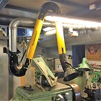Svejseudsugning sugearm udsugning svejserøgsfilter værkstedsudsugning procesventilation Dansk Procesventilation Plymovent