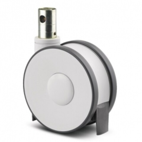 Swivel Castors with central , total lock 125 mm Stainless, Linea, 5946UAC125R36-32S30 CC R9002