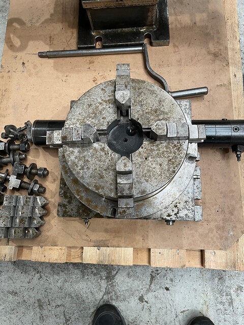 Pneumatisk Rundbord med chuck diameter Ø 250 mm