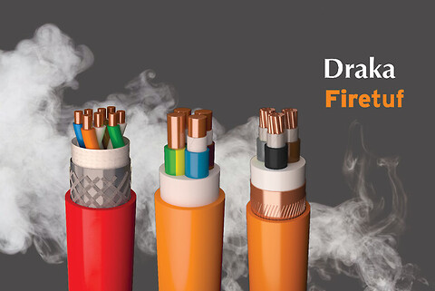 Funktionssikre kabler  - Draka Firetuf - serie af brandsikre kabler