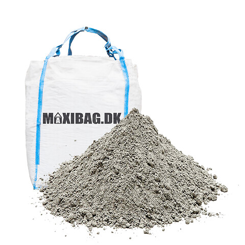 Portland Cement - 1000 kg. i bigbag - Leveret i hele Danmark - Portland cement i bigbag leveret til hele Danmark. Hurtig levering. 1000 kg.