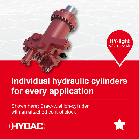 ⭐Månedens HY-light ⭐️HYDAC hydraulikksylinder! ⭐