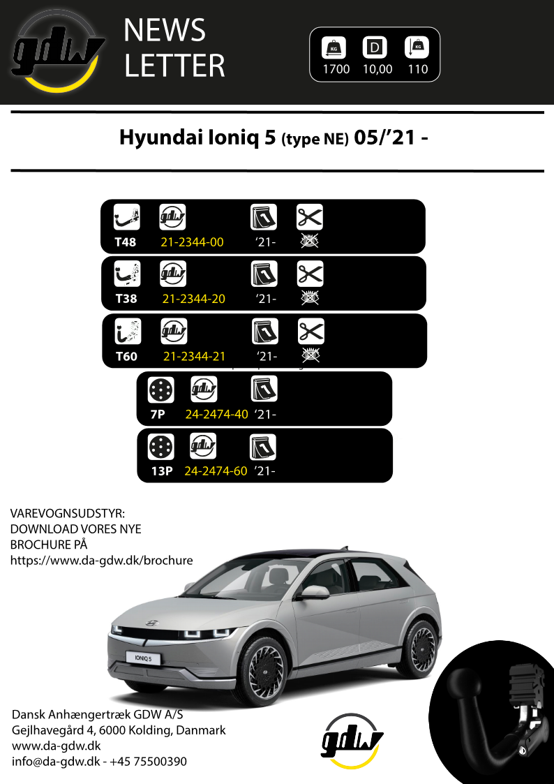 Hyundai 5 anhængertræk