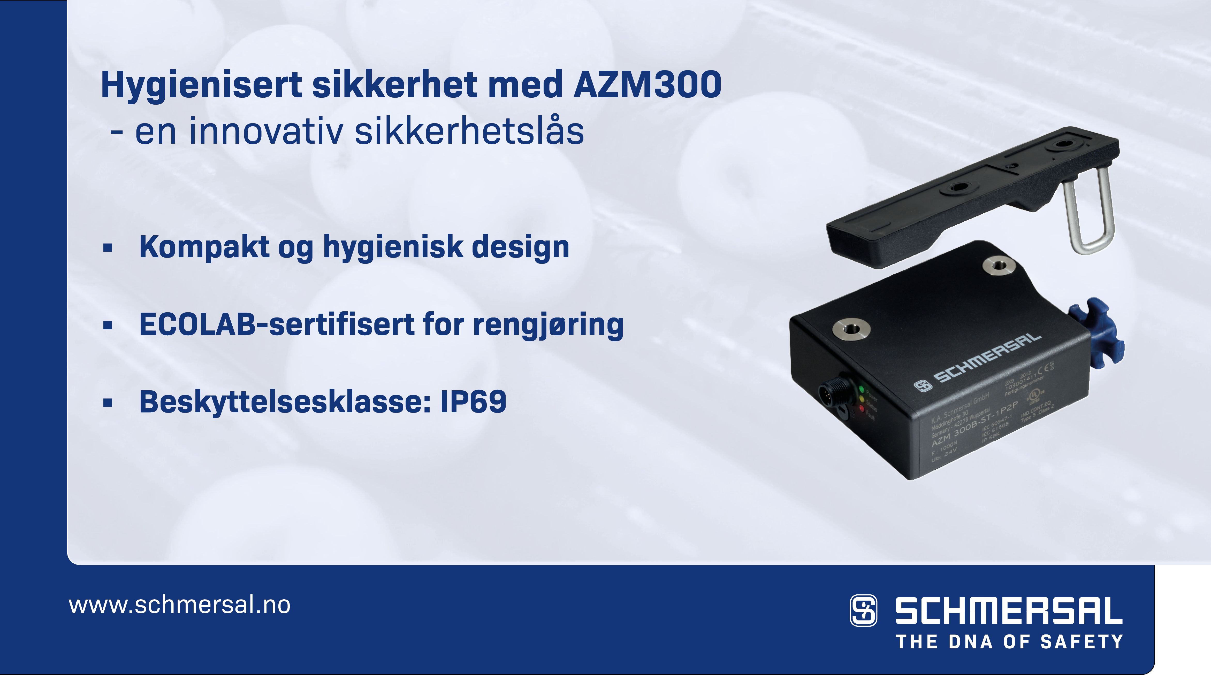 Hygienisert sikkerhet med AZM300