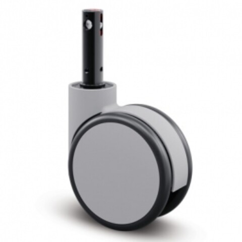 Swivel Castors with central, wheel or directional lock 150 mm Forma, 694GUFP150R26-28 S45 4xM8 grey
