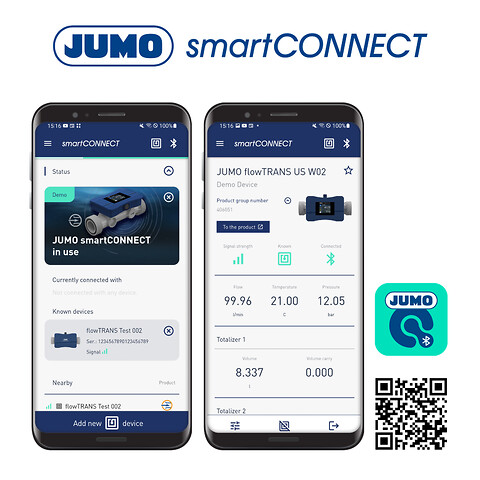 Den nya JUMO Bluetooth-appen är här! - JUMO Bluetooth, smartCONNECT