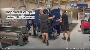 Dansk Gummi Industri har installeret en ny PUR maskine, der skal øge produktionen og forbedre kvalitetskontrollen i polyurethan produktionen