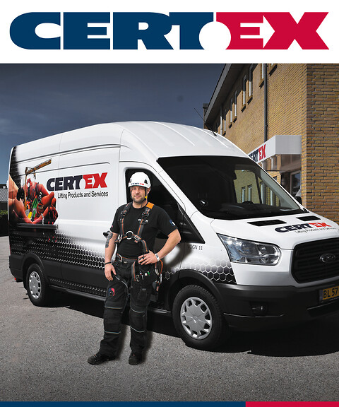 Serviceeftersyn af løfteudstyr, kraner og faldsikring - CERTEX Danmark Serviceteam