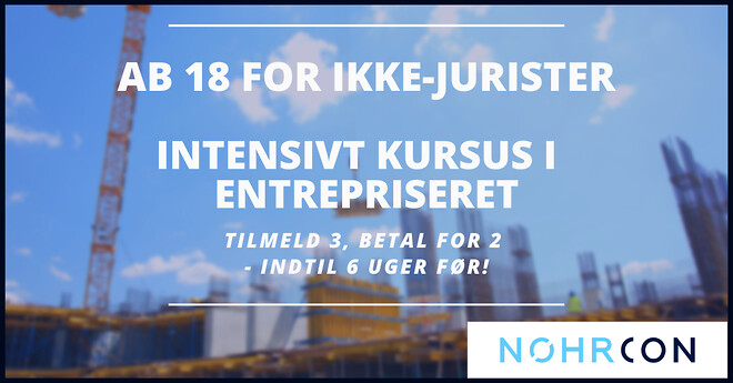 AB 18 FOR IKKE-JURISTER - INTENSIV ENTREPRISERET - NOHRCON KURSUS