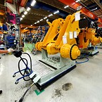 Volvo Construction Equipment - förflyttning av maskiner på tryckluftskuddar