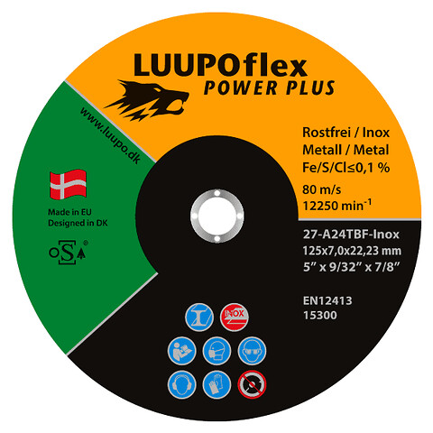 Luupoflex Power PLUS skrubskive til rustfri