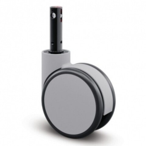 Swivel Castors with central, total or directional lock 150 mm Forma, 6944UFP150R26-28 S45 4xM8 grey