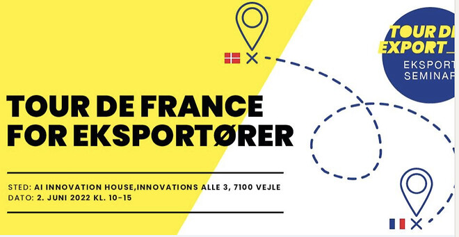 Tour de France for eksportører\nThe Trade Council\nUdenrigsministeriet\nErhvervshusene\nVejle Erhverv\nEksport til Frankrig