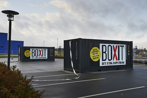 Container til opbevaring af fyrværkeri