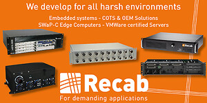 Recab:  - Our goal is to always deliver high-quality products, expert advice and support for our customers. A selection of our range of solutions: \n\nEmbedded system\nCOTS & OEM Solutions \nSWap-C Edge Computers\nVMWare certified Services \nIndustrial Network Communication \nCyber Security \nFirewalls\nSensors\nID \nVision \nMachine Vision