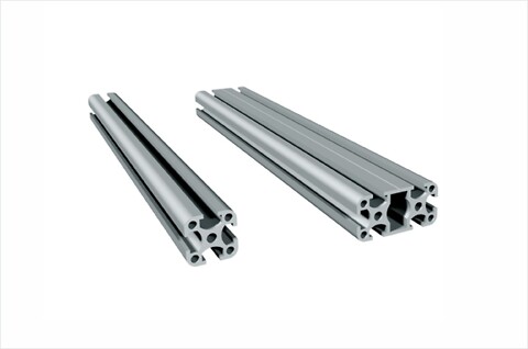 Universalprofil PU 25 / PU 50 i natur eloxerad aluminium för uppbyggnad av skyddshuv och ramar - Bygga skyddshuv, skyddsväggar, kapsla in maskin, avdelar för rum. isel\n#solectro\n#maskinhuv\nbygg in maskin\nplexiglas\nkonstruera mera 