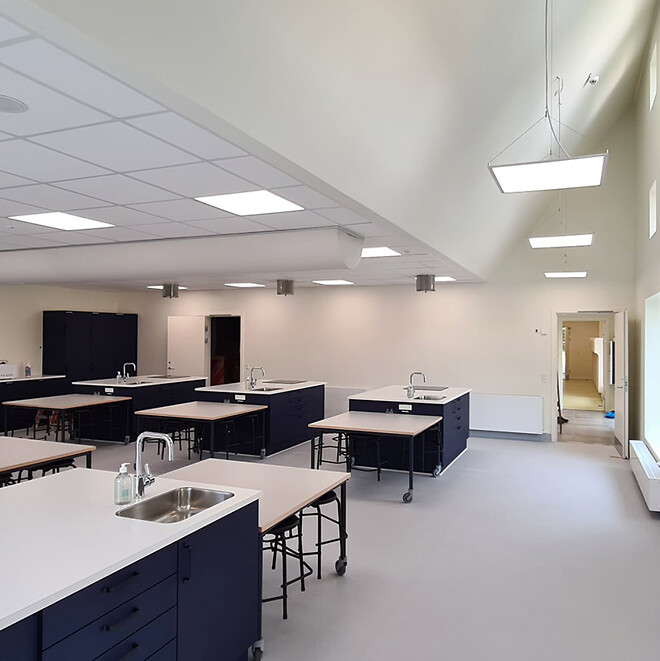 LED paneler skole og industri Ecofoss