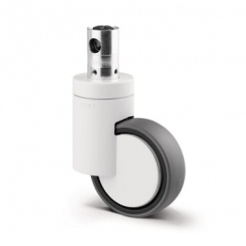 Swivel Castors with central , total lock 100 mm Mono, 1044UAP100R36-32 S30 RAL9002 BH139