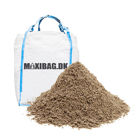 Grå stenmel i bigbag - inkl. levering - Grå stenmel i bigbag fra maxibag.dk - Hurtig levering til hele Danmark.