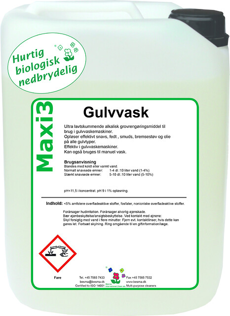 Maxi 3 Gulvvask En grøn løsning Process Nordic Maxi 3 Gulvvask En grøn løsning Process Nordic