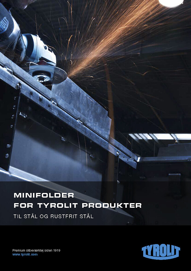 TYROLITs minifolder om produkter til stål og rustfrit stål.