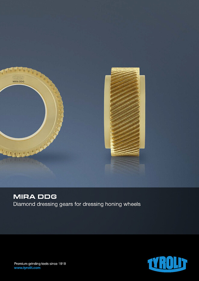 TYROLIT MIRA DDG. Diamond dressing gears for dressing honing wheels.
