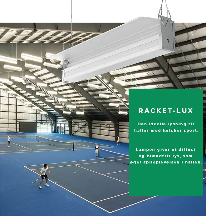 LED lys til sportshaller med ketcher-sport
