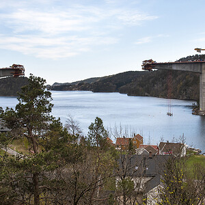 Leca® letklinker i betonen muliggør et stort spænd på Trysfjordsbroen