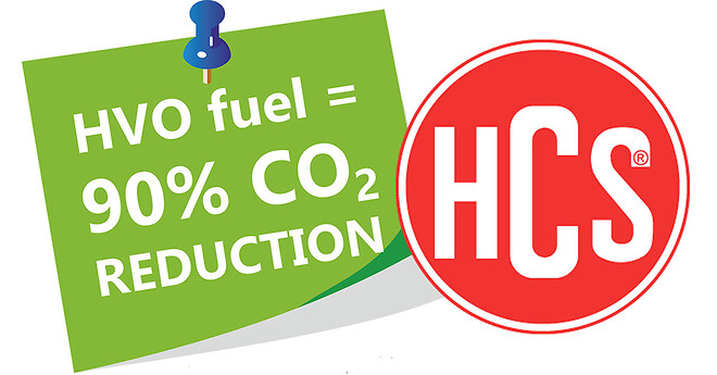 HCS tilbyder en CO2 reduktion på 90% på transport