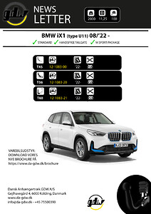 BMW iX1 anhængertræk fast og aftageligt fra Dansk Anhængertræk GDW