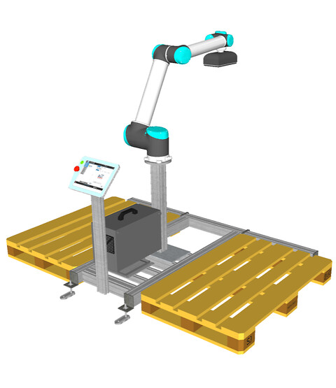 Universal Robots UR10 - Komplett palleteringsrobot UR10 med Pally
