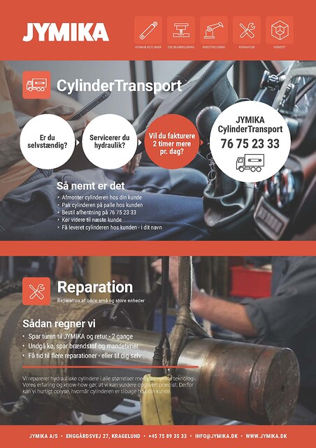 Cylindertransport og reparation