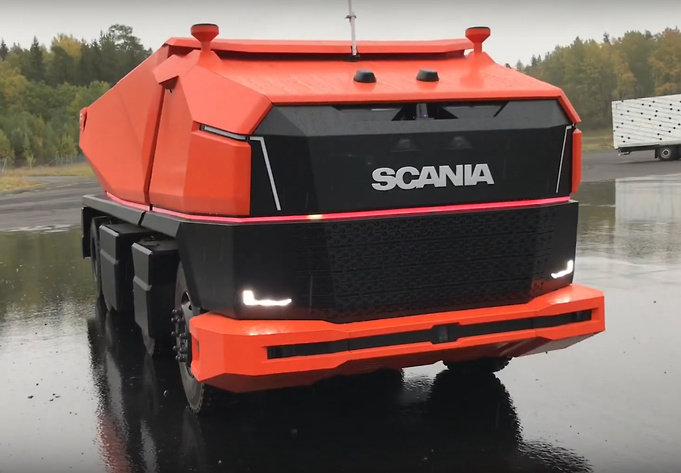 Scanias Lastbil Uden Førerhus - Helt Tæt På