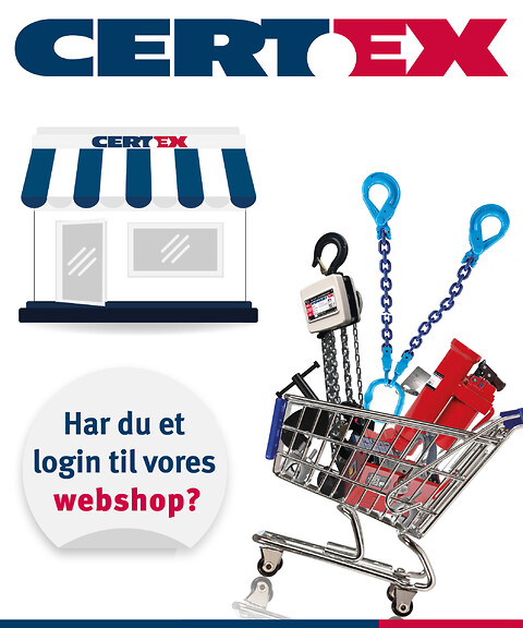 Webshop - salg af stålwire og løfteudstyr - Webshop CERTEX Danmark
