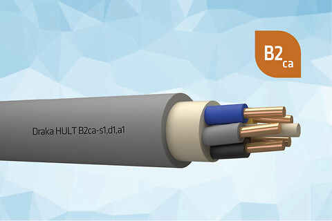 HULT 1 kV B2ca installationskabel - Draka HULT 1 kV B2ca brandsikre kabel