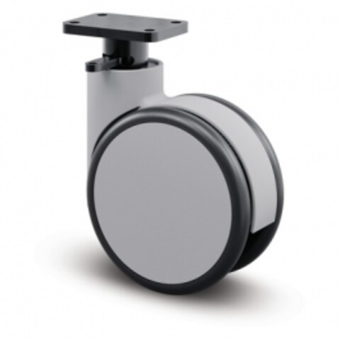 Swivel Castors with central, wheel or directional lock 150 mm Forma, 694GUFP150P33 Q1-L30 grey