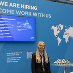 Nytt rekryteringsgrepp. Märta Jansson, People Experience Partner, tog tillfället i akt att träffa nya potentiella medarbetare. 