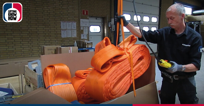 20 tons båndstropper pakkes til kunde - CERTEX Danmark A/S