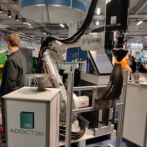 Spectrum Technology, en av utställarna i samlingsmontern på Elmia Subcontractor 2022, utvecklar robotiserad 3D-printing i metall via dotterbolaget Addict3d.