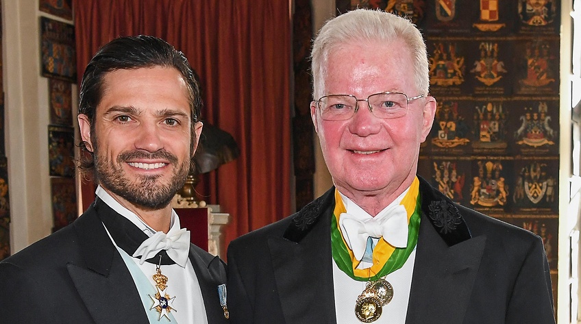 Fredrik Lundberg fick medalj