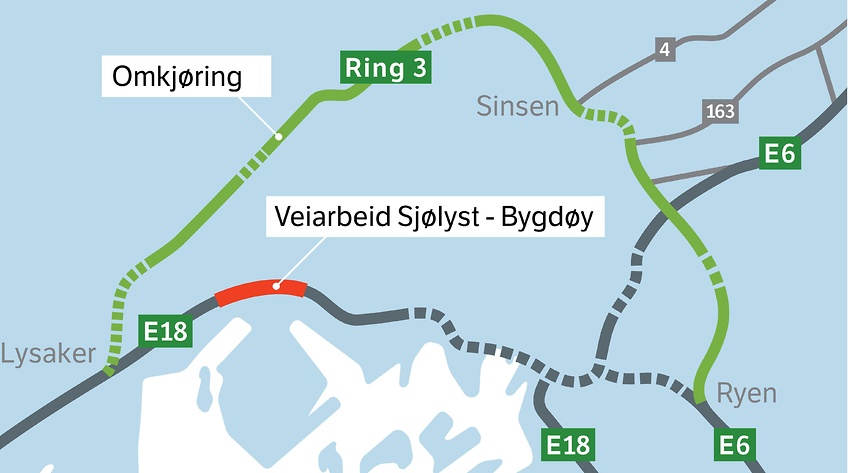 Anleggsarbeid På E18: Varsler Sommer-kø På En Av Norges Mest ...