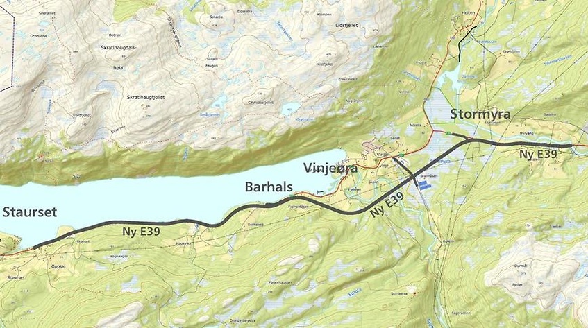 Lyser Ut 106 Kilometer Med Ny E39 