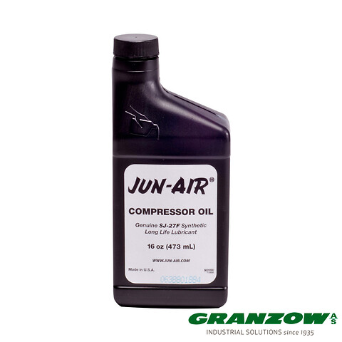 Olie til kompressor,  JUN-AIR olie på 0,457 liter,  Sj-27F Food Grade hos Granzow - JUN-AIR kompressor olie hos Granzow A/S