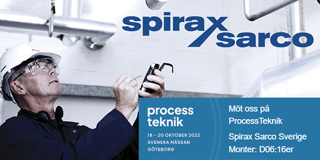 Besök Spirax Sarco på Processteknik i Göteborg